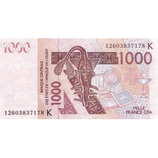 P715Kl Senegal - 1000 Francs Year 2012